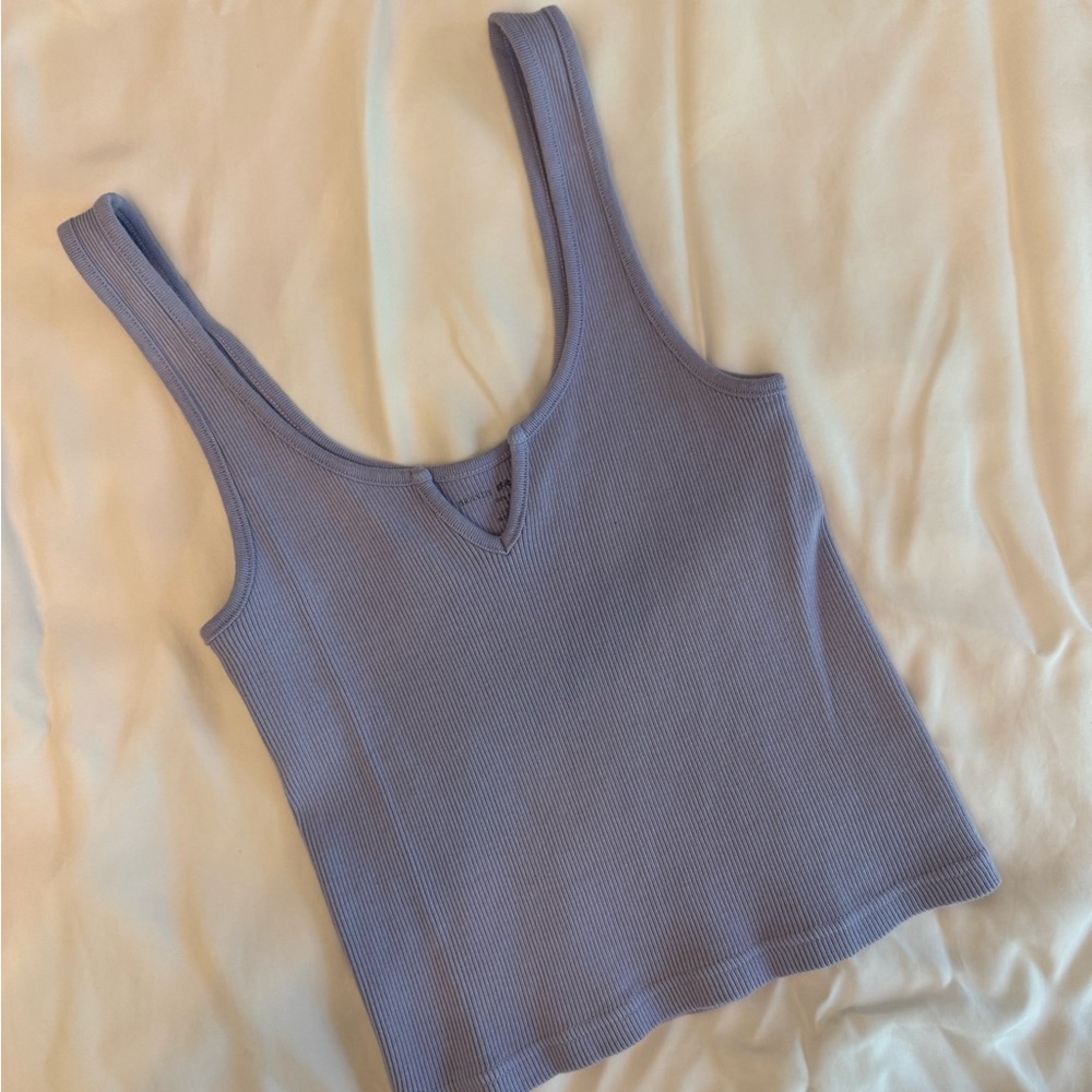 brandy melville purple v neck tank top
